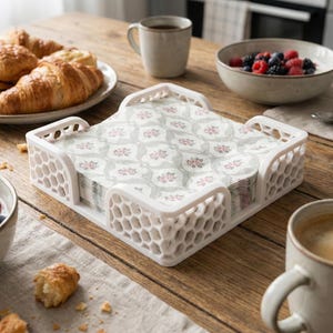 Decorative Napkin Holder | Modern Tabletop Napkin Organizer | Kitchen & Dining Decor | Housewarming Gift
