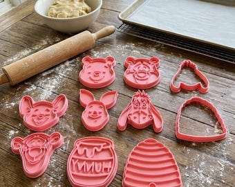 Winnie the Pooh Cookie Cutter Set – Baby Shower Baking, 14-Piece