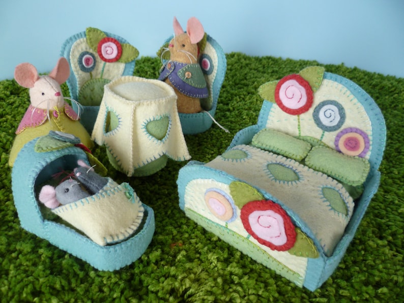 On Toadstool Lane Furniture PDF Sewing Pattern image 1