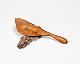 The "Paddle" - Handmade Hardwood Paddle Stirrer - Left or Right Hand Spatula