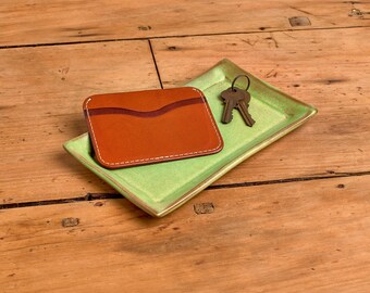 Leather Cardholder Wallet - Handmade Minimalist Design - Free Express Post
