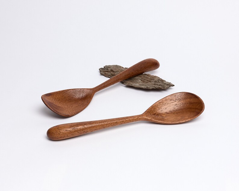 Shallow Wooden Stirring Spoon Made to Order Traditional Spatula & Spurtle Alternative Cookware Kitchen Cooking Utensils . image 2