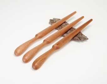 Spurtle 'Caol' - Maple - lighter weight wooden stirring utensil - porridge stirrer - wood spatula alternative - kitchen cooking utensils .