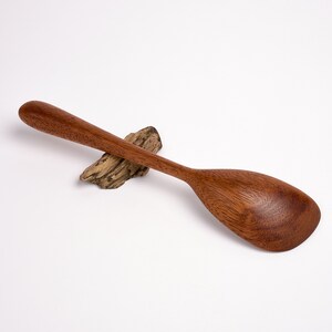 Shallow Wooden Stirring Spoon Made to Order Traditional Spatula & Spurtle Alternative Cookware Kitchen Cooking Utensils . image 8