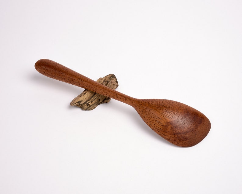 Shallow Wooden Stirring Spoon Made to Order Traditional Spatula & Spurtle Alternative Cookware Kitchen Cooking Utensils . image 8