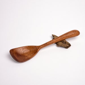 Shallow Wooden Stirring Spoon Made to Order Traditional Spatula & Spurtle Alternative Cookware Kitchen Cooking Utensils . image 10