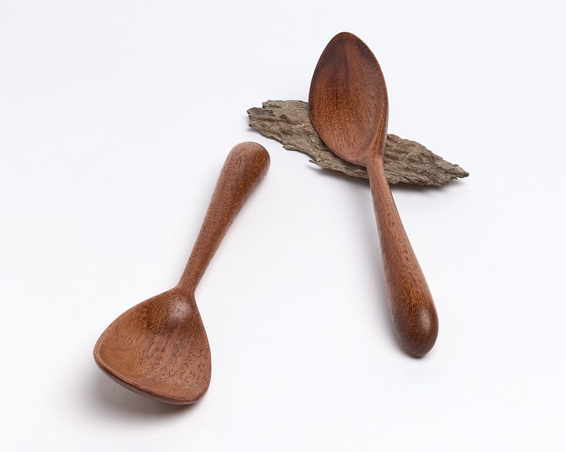 Shallow Wooden Stirring Spoon Made to Order Traditional Spatula & Spurtle Alternative Cookware Kitchen Cooking Utensils . image 3