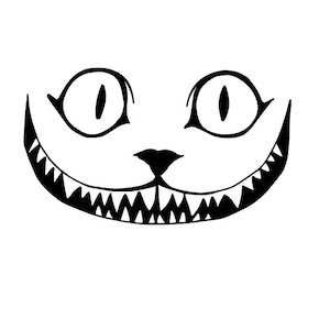 Cheshire Cat Face, Cheshire Grin, Wonderland, Curiouser Curiouser, Cheshire Cat Grin, Mad Tea Party, Cheshire Silhouette, Happy Cat