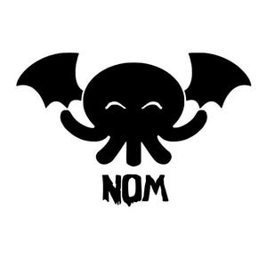 Schattige NOM Cthulu-sticker, Flying Cthulu, The Great Old Ones, fanart, Lovecraftiaanse horror, oudere goden, kosmische horror, Eldritch-horror