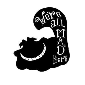 Cheshire Cat Silhouette, Cheshire Grin, Wonderland, Curiouser Curiouser, Cheshire Cat Grin, Mad Tea Party, Happy Cat, We are all mad here