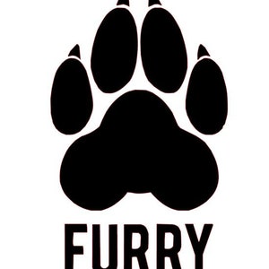 Furry Paw Print, Puppy Pride Decal, LGBTQIA Decal, Furry Fandom, Furry Community, Anthropomorphic Art, Furry Lifestyle, Furry Pride, Fursona