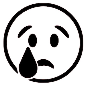 Crying Face Emoji, Custom Emojis, Kawaii Decals, Social Media Emojis, Emoticon Decals, Cute Emoticons, Laptop Sticker, Cell Phone Sticker