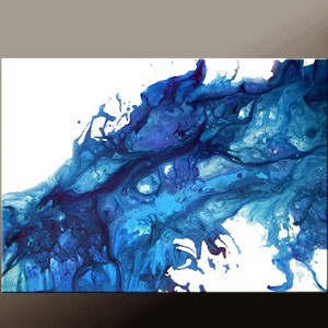 Abstract Canvas Art Painting 48x36 Original Contemporary by Destiny Womack  dWo - Opening the Floodgates ON SALE
