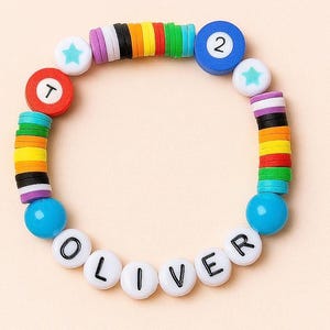 Star Bead Bracelet for Boys | Kids Personalized Name Bracelet | Jewelry for Toddlers| Boys Friendship Bracelet | Birthday Gifts for Children