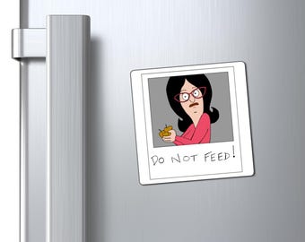 Do Not Feed Cartoon Mom Magnets | Refrigerator Magnet 3x3in 4x4in 6x6in