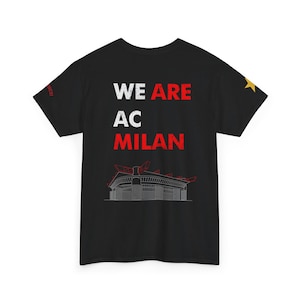 ac milan tshirt, milan tshirt, football tshirt, soccer tshirt, italy tee, serie a, calcio, paolo maldini tee, san siro tshirt, milan shirt