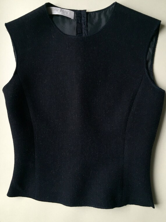 Miu Miu 90s vintage shetland wool top