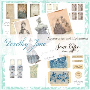 Jane Eyre Journal Ephemera: Accessories & Papers (Digital Download)
