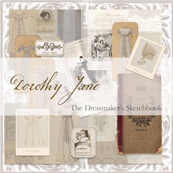 Ecru & Fawn Junk Journal Paper: naaisterschetsboek (digitale download)