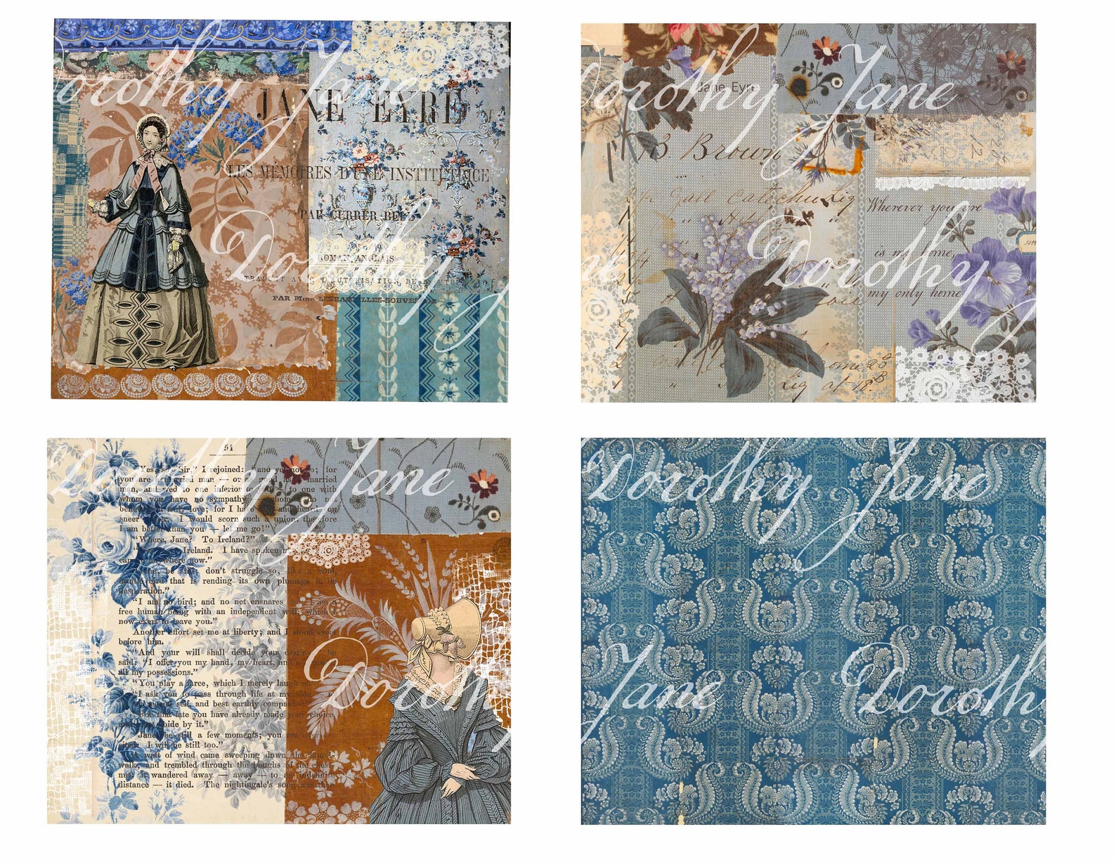 Jane Eyre Digital Papers: Keepsake Journal Pages (digital Download) - Etsy
