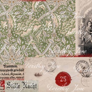 Digitalt papper för Stilla natts jul: Renässansberlock (digitalt kit) bild 6