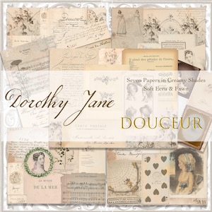 Junk-Journal Digitales Papier, Neutralpapiere, Beige, Creme, Rehbraun Farbe Digital Papiere