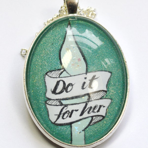 Pearl Steven Universe "Do It For Her" Hand Painted Pendant