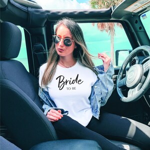 Bride to Be Short-Sleeve T-Shirt, Short-Sleeve Bride to Be Top - Bridal Shower Gift