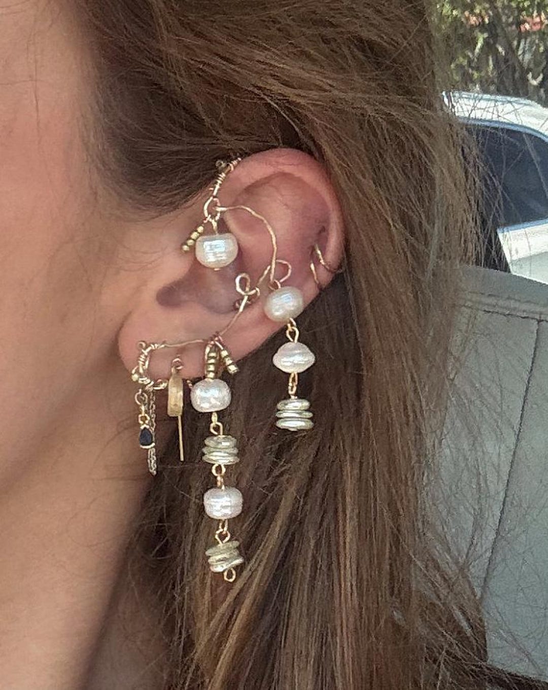 Stone Ear Cuff - Etsy