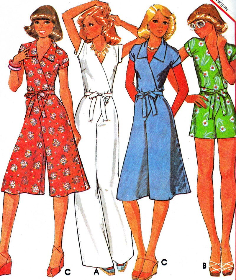 Vintage Sewing Pattern 1970s McCall's 5582 Front Wrap Etsy
