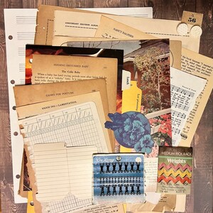 20 Stück Vintage Ephemera- Verschiedenes Pack- Junk Journaling- Smash Journaling