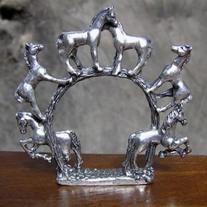 Horse Napkin Rings Set of 2 image 1