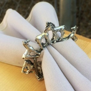 Horse Napkin Rings Set of 2 image 2