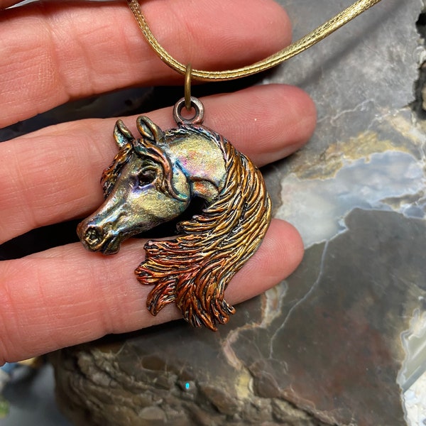 Arabian Horse Pendant Handpainted