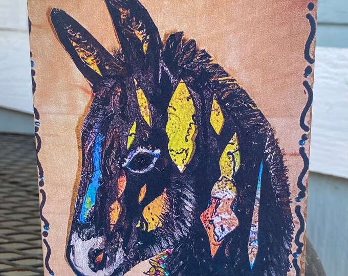 Donkey Original Art Note Cards Set of 3. - Etsy