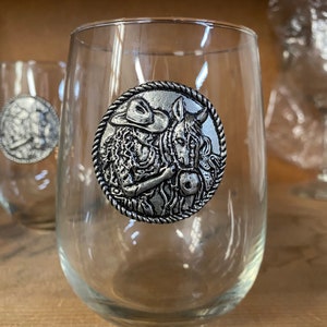 Cowgirl Glass Set of 2