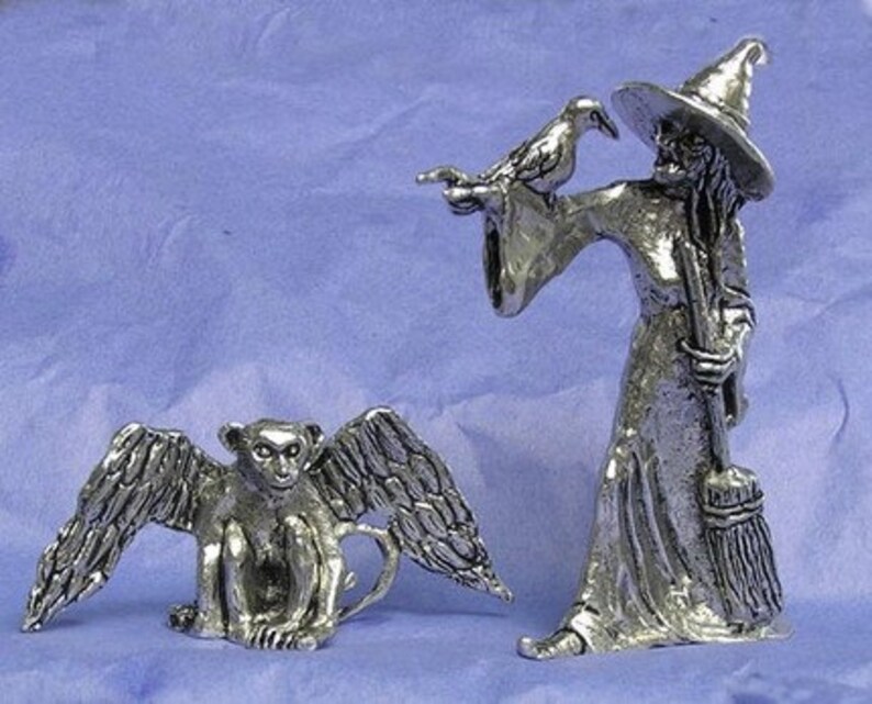 Witch And Monkey From Wizard Of Oz Wicked Witch and Winged Monkey From Wizard of Oz Series | Etsy