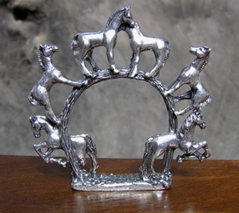 Horse Napkin Rings Set of 2 image 1