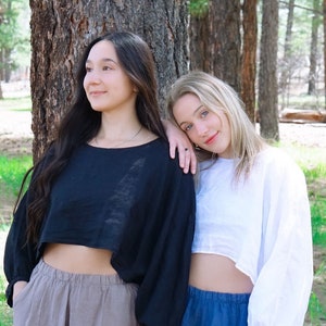 Linen Bolero Top, 100% Linen Made in USA