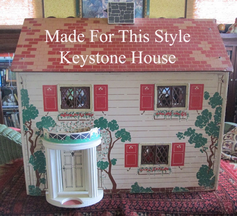 Keystone Dollhouse Fireplace and Hearth Replacement Digitally Remastered Replacement Keystone Dollhouse Restoration Piece Pre Assembled image 8