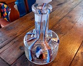 Vintage glass vase / bottle, Hand made