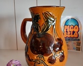 1960/70s Scheurich 419-18 West Germany ceramic Vase / Jug / Pitcher, Mid Century Vintage German Pottery