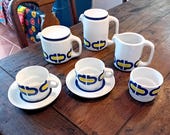 Vintage SPAL tea set, Porcelain, Portugal