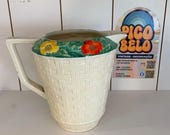 1930s Vintage Arthur Woods ceramic jug, hand-painted, "California" design, UK