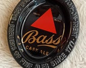 Bass Cask Ale advertising ashtray, Ceramic, Made in England