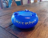Olympic Airways ashtray, Glass, Vintage