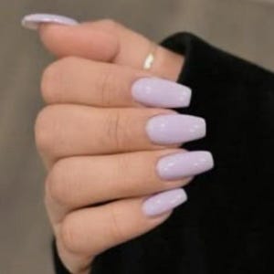 purple pastel nails - spring press on nails
