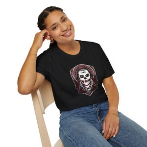 La Catrina T-Shirt, Mexican Catrina, Day of the Dead Shirt, Dia de Los Muertos Top, Gothic T-Shirt, Halloween, Softstyle Tee, American Made