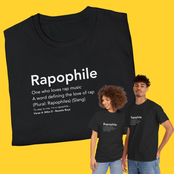 Hip Hop T-shirt Rapophile Graphic Tee 90s Hip Hop Music Artist