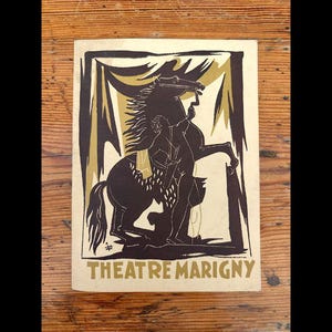 Program för Théâtre Marigny Paris – De falska bekännelserna – Baptiste 1946